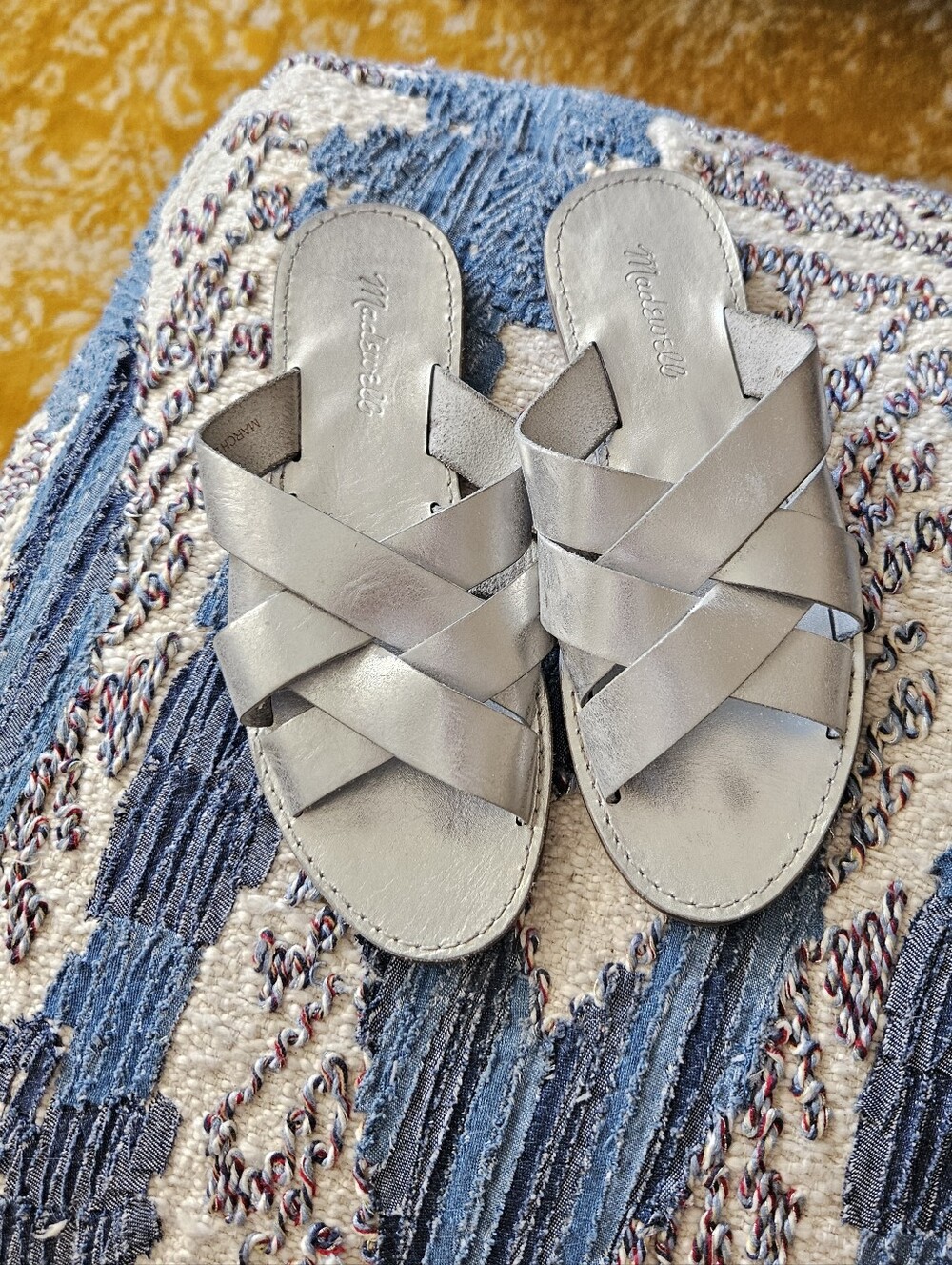 Madewell Slip On Strappy Sandal Slides